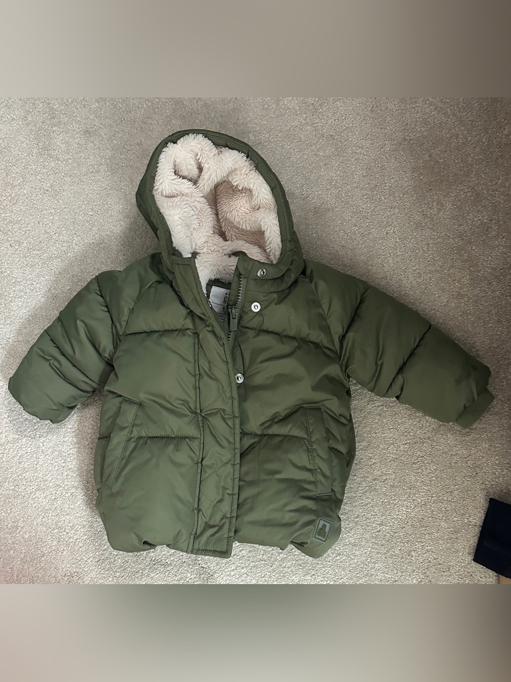 Baby GAP Green Puffer Coat